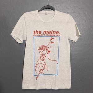 The Maine band Modern Nostalgia tour shirt march